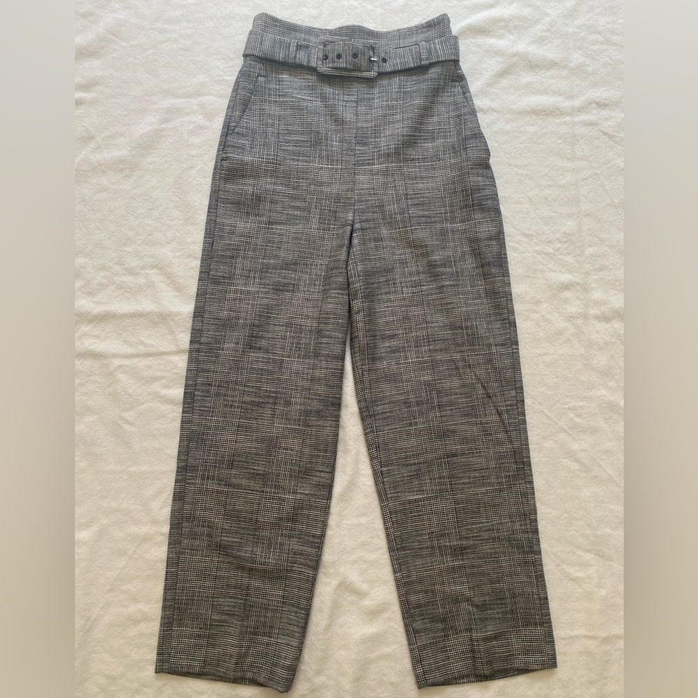 Zara high waisted Plaid Dress Pants